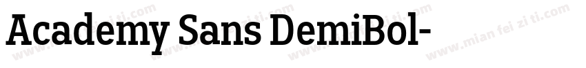 Academy Sans DemiBol字体转换